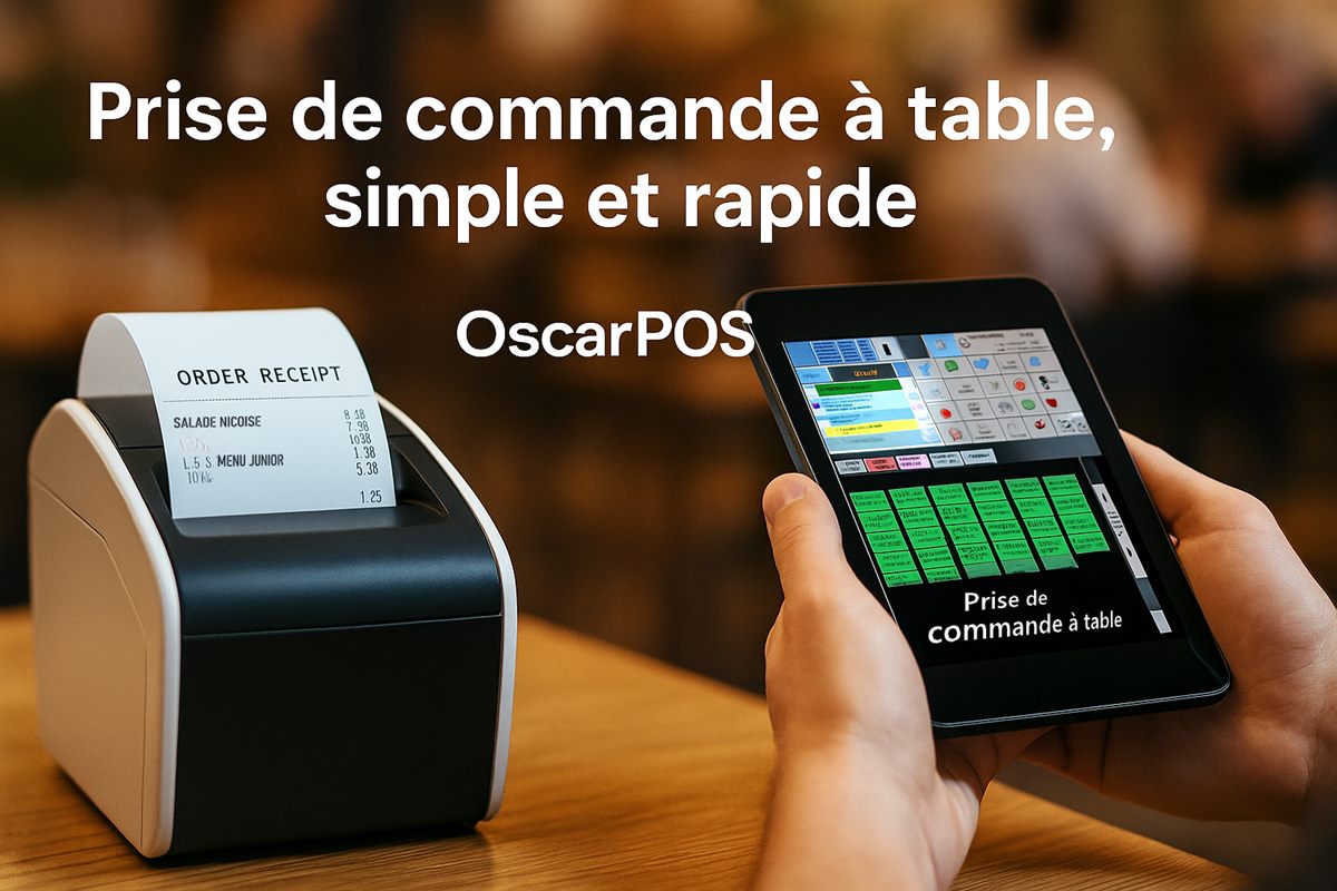 Prise de commande sur tablette OscarPOS